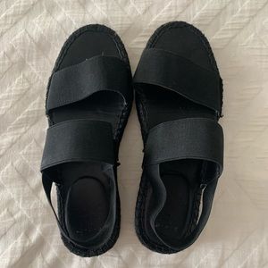 A new day black espadrille sandals!